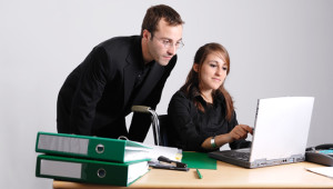 teacher and student laptop